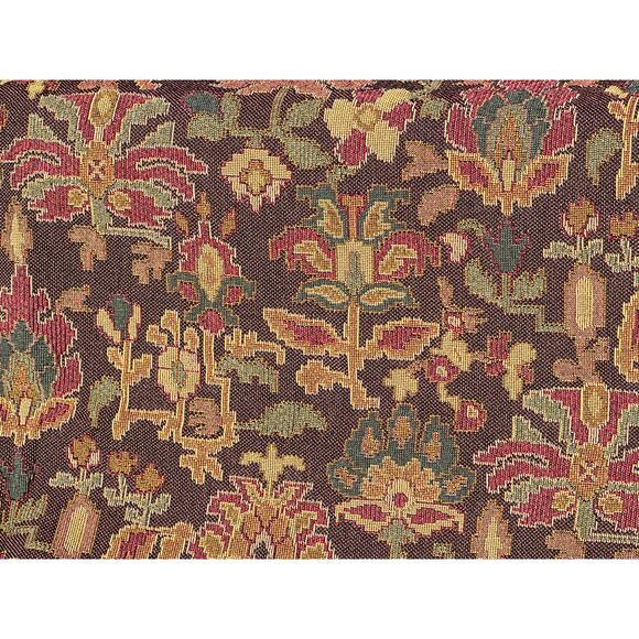Vintage Tapestry Upholstery Fabric 72x54" Reversible Jacquard Brocade - Picture 6 of 8